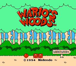 Wario's Woods title screen