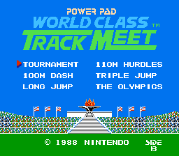 World Class Track Meet title screen