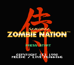 Zombie Nation title screen