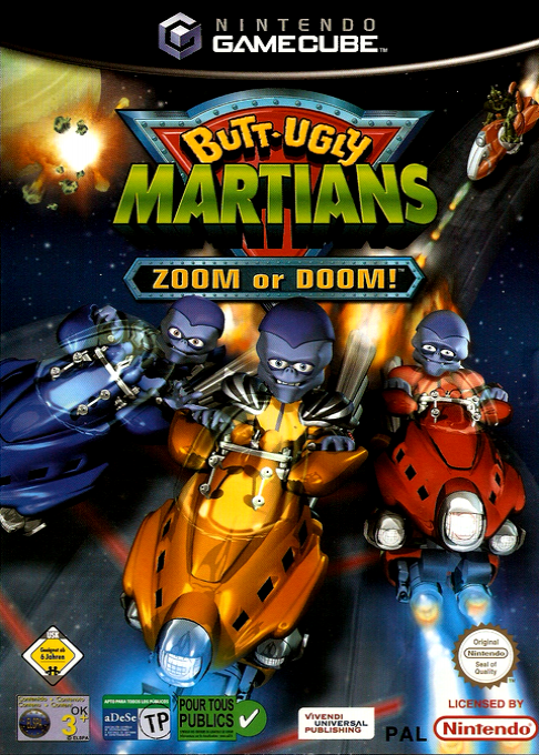 Butt-Ugly Martians: Zoom or Doom box art