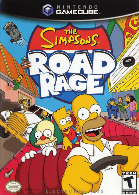 The Simpsons: Road Rage box art