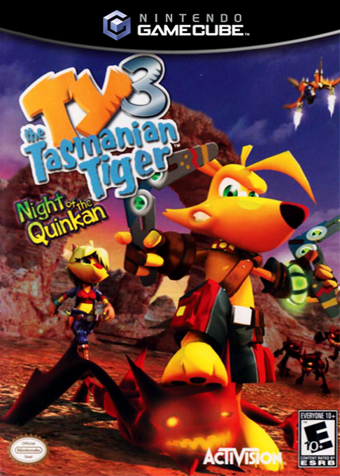 Ty the Tasmanian Tiger 3: Night of the Quinkan box art
