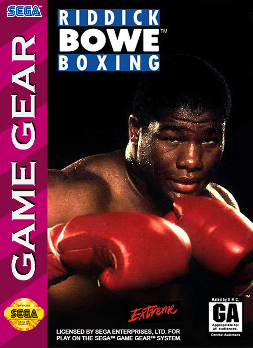 Riddick Bowe Boxing box art