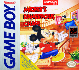 Mickey's Dangerous Chase box art