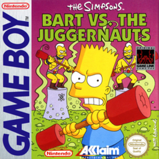 The Simpsons: Bart vs. The Juggernauts box art