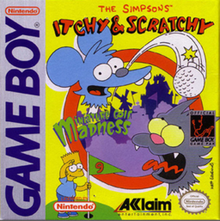 The Simpsons: Itchy & Scratchy in Miniature Golf Madness box art