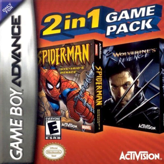2 in 1 Game Pack I Spider-Man: Mysterio's Menace + X2: Wolverine's Revenge box art