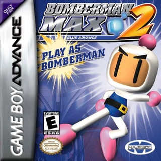 Bomberman Max 2: Blue Advance box art