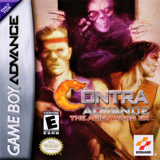 Contra Advance: The Alien Wars EX box art