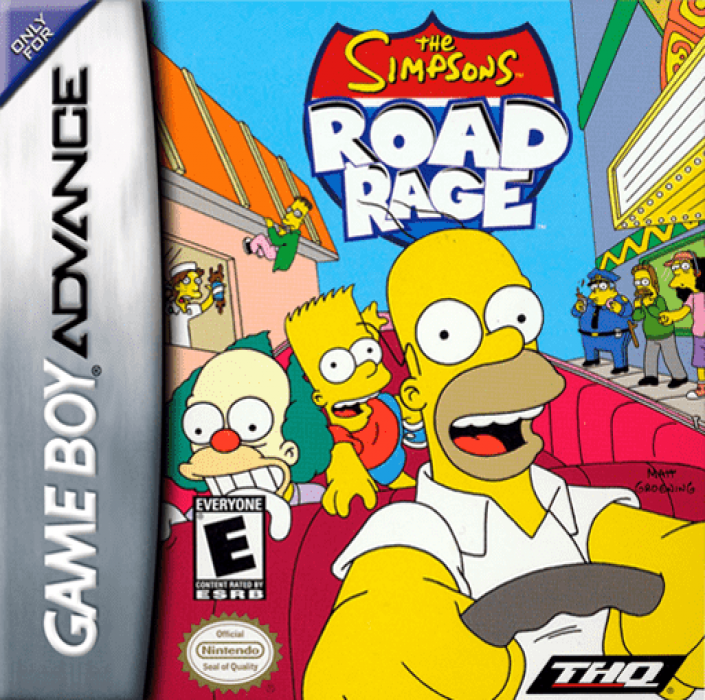 The Simpson's Road Rage box art