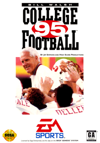Bill Walsh College Football '95 box art