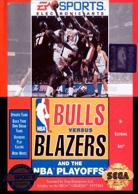 Bulls Vs Blazers and the NBA Playoffs box art
