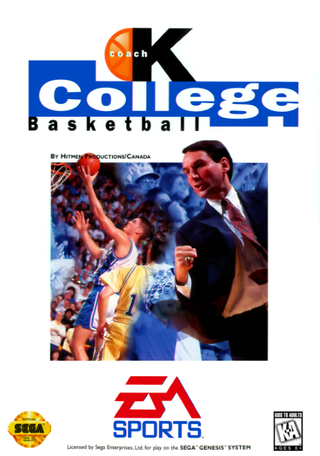 Coach K College Basketball box art