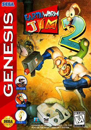 Earthworm Jim 2 box art