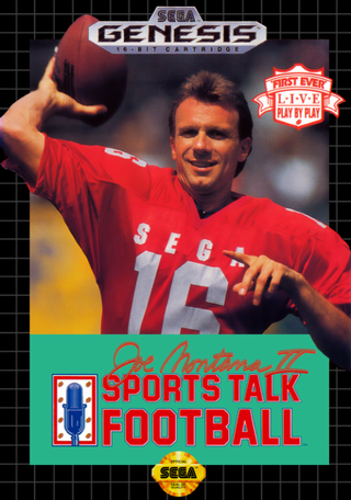 Joe Montana II: Sports Talk Football box art