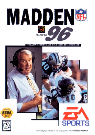 Madden NFL 96 box art