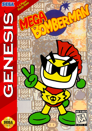 Mega Bomberman box art