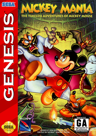 Mickey Mania: The Timeless Adventures of Mickey Mouse box art