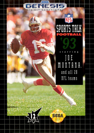 NFL Sports Talk Football '93 Starring Joe Montana box art