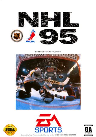 NHL 95 box art