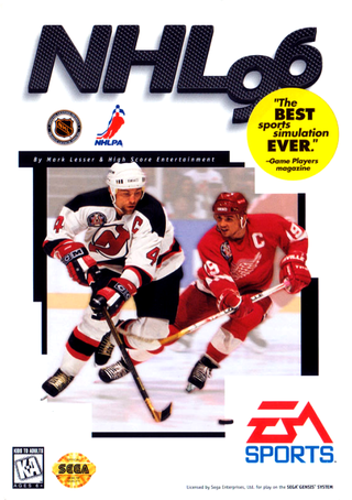 NHL 96 box art
