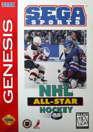 NHL All-Star Hockey '95 box art