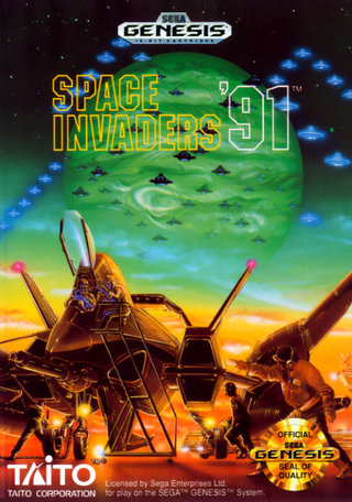 Space Invaders '91 box art