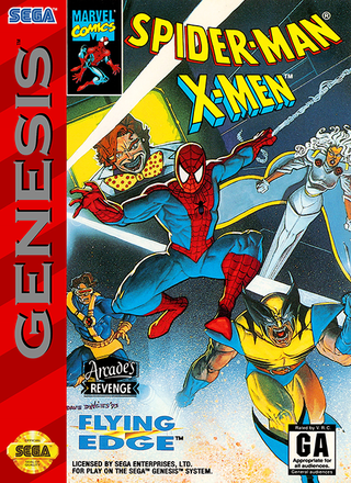 Spider-Man and the X-Men in Arcade's Revenge box art
