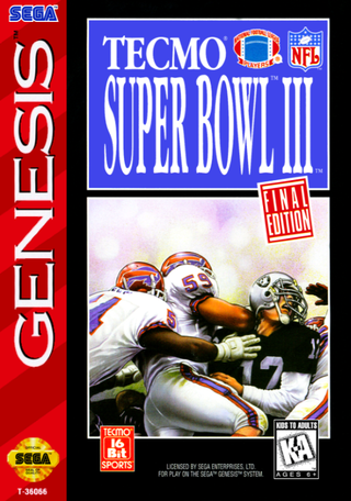 Tecmo Super Bowl III: Final Edition box art