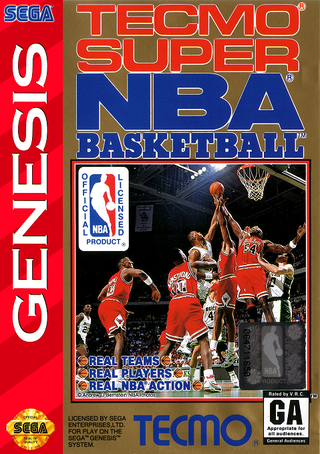 Tecmo Super NBA Basketball box art