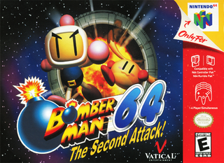 Bomberman 64: The Second Attack! box art