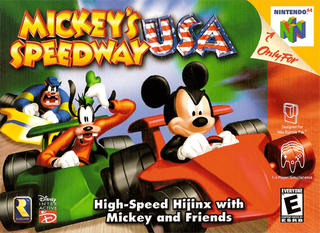 Mickey's Speedway USA box art
