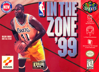 NBA in the Zone '99 box art