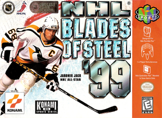 NHL Blades of Steel '99 box art