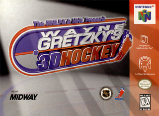 Wayne Gretzky's 3D Hockey box art