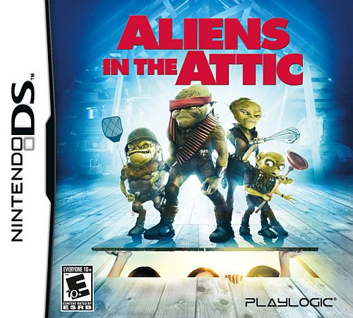 Aliens in the Attic box art