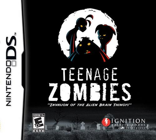 Teenage Zombies: Invasion of the Alien Brain Thingys! box art