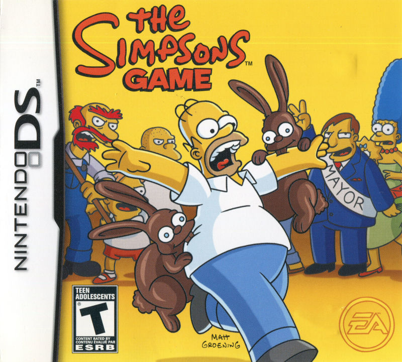 The Simpsons Game box art