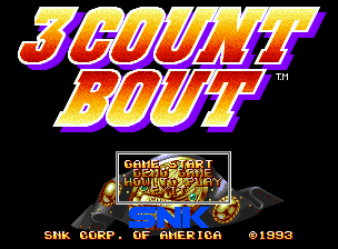 3 Count Bout title screen