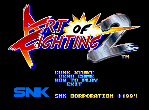 Art of Fighting 2 title screen