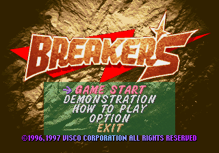 Breakers title screen