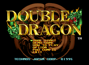 Double Dragon title screen