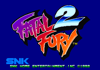 Fatal Fury 2 title screen