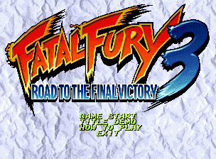 Fatal Fury 3: Road to the Final Victory title screen