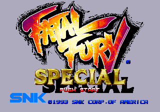 Fatal Fury Special title screen
