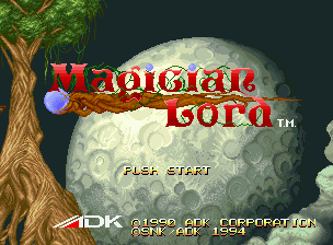 Magician Lord title screen