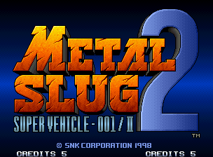 Metal Slug 2 title screen