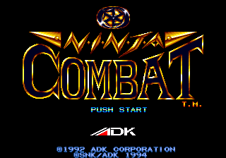 Ninja Combat title screen
