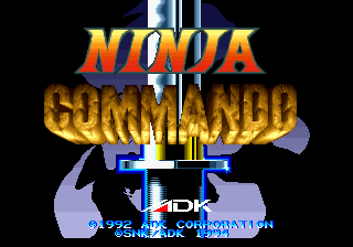 Ninja Commando title screen