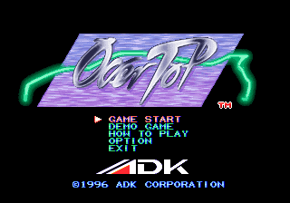 Over Top title screen